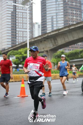 Race photo from Smartfren Run 2024