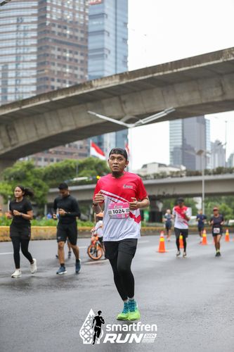 Race photo from Smartfren Run 2024