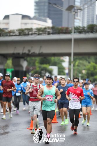 Race photo from Smartfren Run 2024