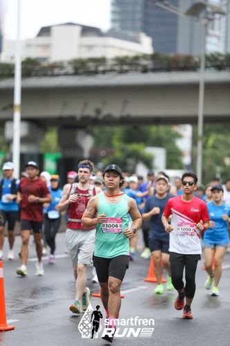 Race photo from Smartfren Run 2024