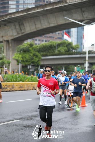 Race photo from Smartfren Run 2024
