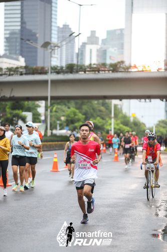 Race photo from Smartfren Run 2024