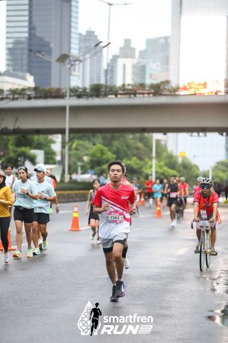 Race photo from Smartfren Run 2024