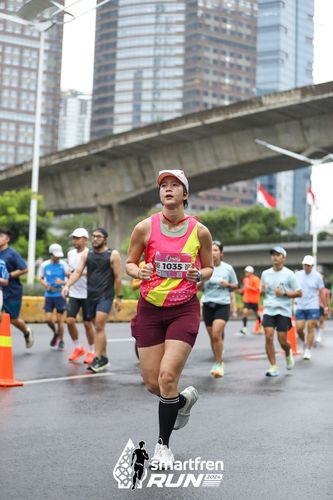 Race photo from Smartfren Run 2024