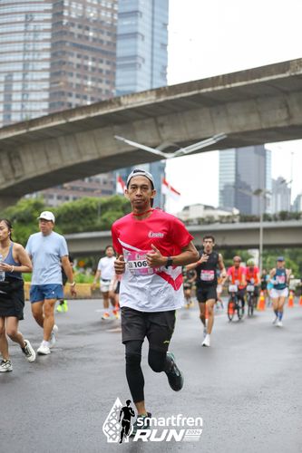 Race photo from Smartfren Run 2024