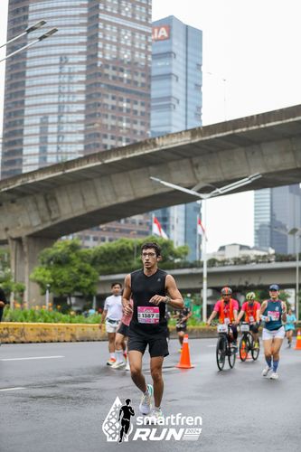 Race photo from Smartfren Run 2024