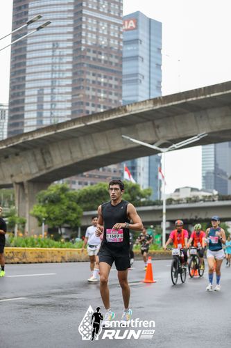 Race photo from Smartfren Run 2024