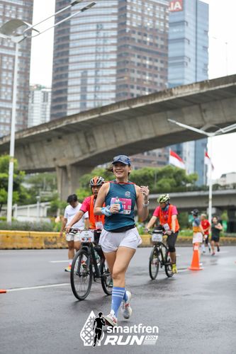 Race photo from Smartfren Run 2024