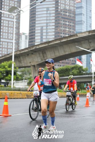Race photo from Smartfren Run 2024