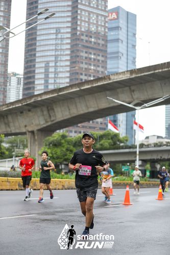 Race photo from Smartfren Run 2024
