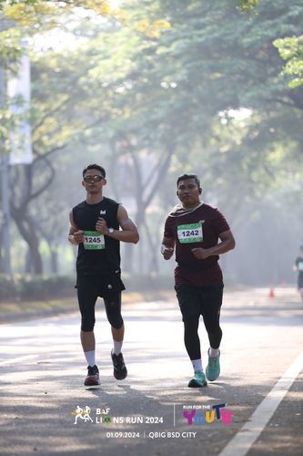 Race photo from BAF LIONS RUN 2024