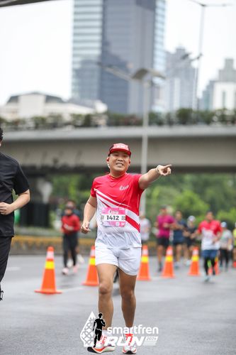 Race photo from Smartfren Run 2024