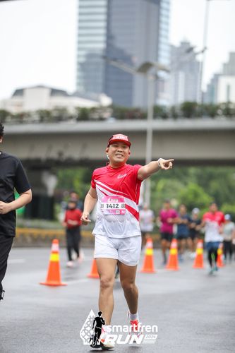 Race photo from Smartfren Run 2024