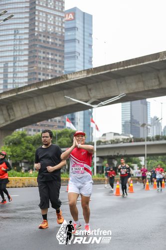 Race photo from Smartfren Run 2024
