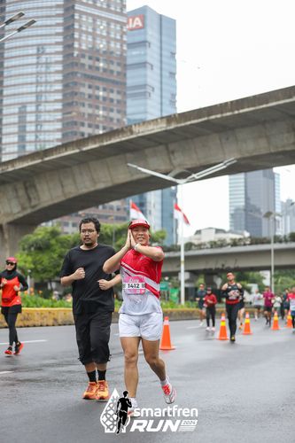 Race photo from Smartfren Run 2024
