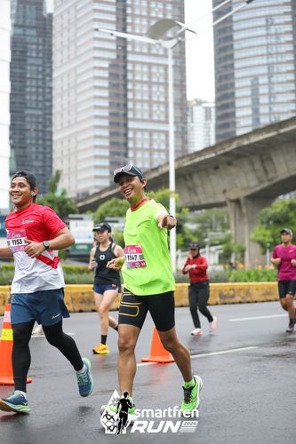 Race photo from Smartfren Run 2024