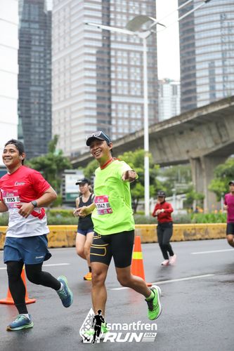 Race photo from Smartfren Run 2024