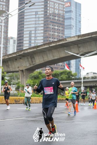Race photo from Smartfren Run 2024