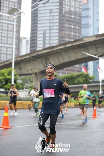 Race photo from Smartfren Run 2024