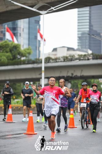 Race photo from Smartfren Run 2024