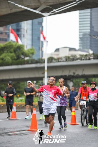 Race photo from Smartfren Run 2024