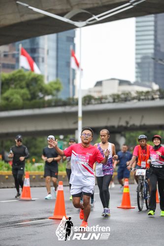 Race photo from Smartfren Run 2024