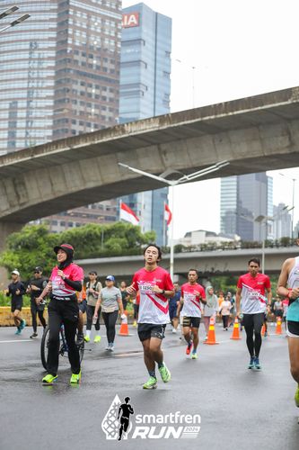 Race photo from Smartfren Run 2024