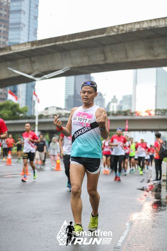 Race photo from Smartfren Run 2024