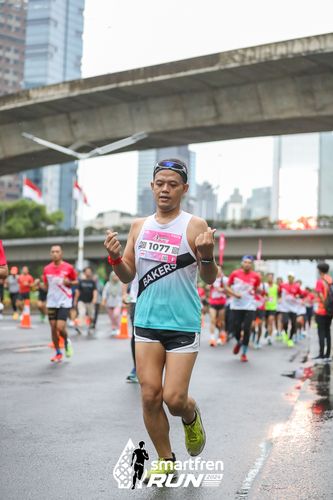 Race photo from Smartfren Run 2024