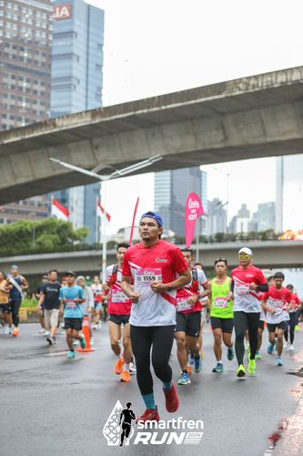 Race photo from Smartfren Run 2024