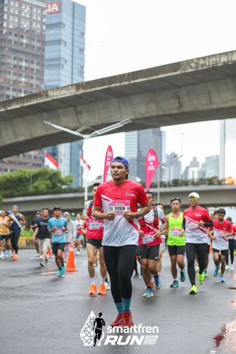 Race photo from Smartfren Run 2024