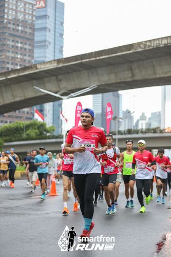 Race photo from Smartfren Run 2024