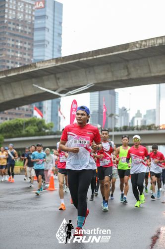 Race photo from Smartfren Run 2024