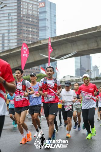 Race photo from Smartfren Run 2024