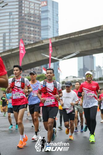 Race photo from Smartfren Run 2024