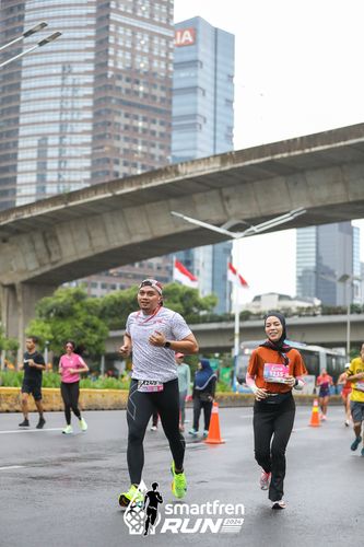 Race photo from Smartfren Run 2024