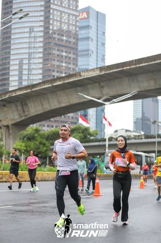 Race photo from Smartfren Run 2024