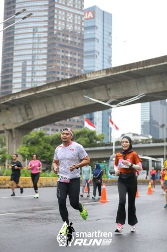 Race photo from Smartfren Run 2024