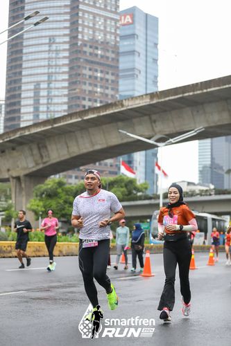 Race photo from Smartfren Run 2024