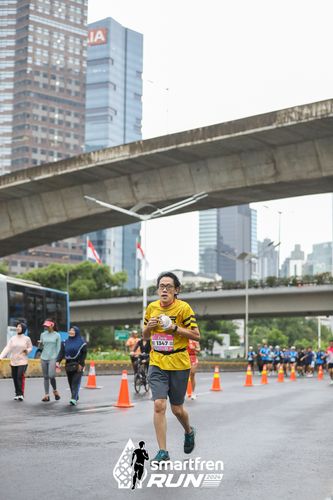 Race photo from Smartfren Run 2024