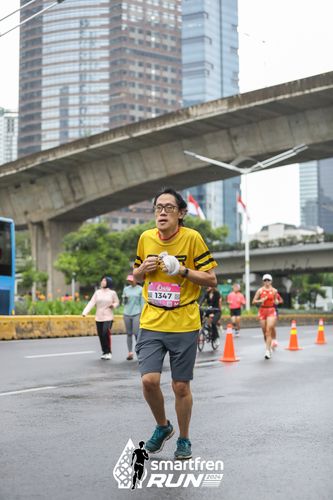 Race photo from Smartfren Run 2024