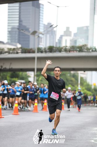 Race photo from Smartfren Run 2024