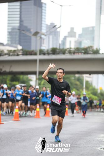 Race photo from Smartfren Run 2024