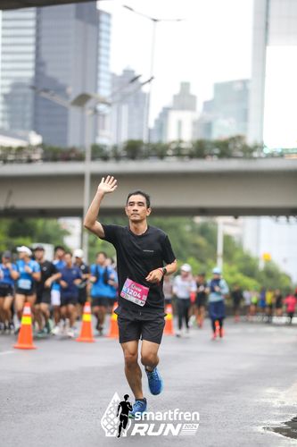 Race photo from Smartfren Run 2024