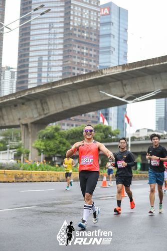 Race photo from Smartfren Run 2024
