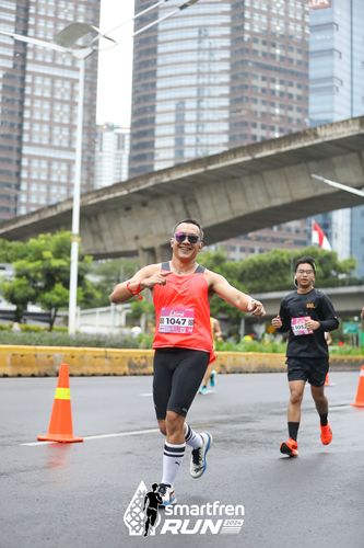 Race photo from Smartfren Run 2024