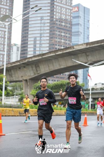 Race photo from Smartfren Run 2024