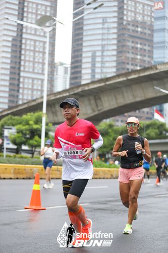Race photo from Smartfren Run 2024