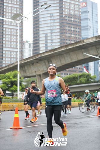Race photo from Smartfren Run 2024