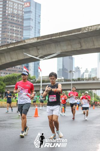 Race photo from Smartfren Run 2024